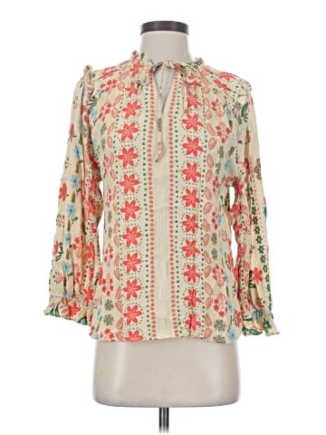 Easel 3/4 Sleeve Blouse (view 1)