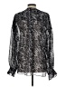 ALLSAINTS Silver Long Sleeve Blouse Size L - photo 2