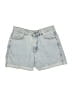 Topshop Blue Denim Shorts Size 6 - photo 1