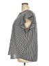 Adrianna Papell Stripes Silver Sleeveless Blouse Size 2X - photo 5