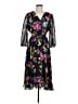 Maison Tara 100% Polyester Floral Black Cocktail Dress Size 6 (estimated) - photo 1