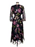 Maison Tara 100% Polyester Floral Black Cocktail Dress Size 6 (estimated) - photo 2