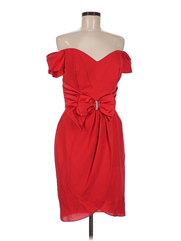 Pre-owned Unbranded Cocktail Dress In Red