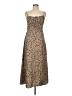 Shein 100% Polyester Animal Print Tan Cocktail Dress Size 6 - photo 1