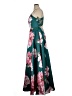 City Triangles 100% Polyester Floral Teal Cocktail Dress Size 15 - photo 5