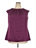 Worthington 100% Polyester Burgundy Sleeveless Blouse Size 2X - photo 1