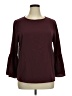 Apt. 9 100% Polyester Burgundy 3/4 Sleeve Top Size XL - photo 1