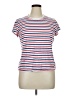 Universal Thread 100% Cotton Stripes White Short Sleeve T-Shirt Size XL - photo 1