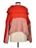 Topshop Color Block Orange Pullover Sweater Size 6 - photo 1