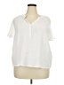 Falls Creek Ivory Short Sleeve Henley Size 2X - photo 1