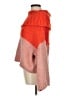 Topshop Color Block Orange Pullover Sweater Size 6 - photo 5