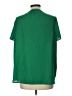 Pleione 100% Polyester Green Short Sleeve Blouse Size L - photo 2