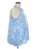 Susan Graver Blue Sleeveless Button-Down Shirt Size 2X (petite) - photo 4