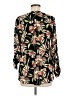 Valerie Stevens Floral Black Long Sleeve Blouse Size M - photo 2