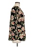 Valerie Stevens Floral Black Long Sleeve Blouse Size M - photo 4