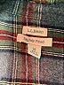 L.L.Bean 100% Cotton Plaid Black Long Sleeve Button-Down Shirt Size M - photo 7