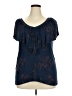 Torrid Blue Short Sleeve T-Shirt Size 2X Plus (2) - photo 1