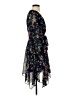 Taylor 100% Polyester Floral Black Cocktail Dress Size 2 - photo 4