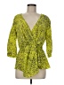 Yoana Baraschi 100% Polyester Green 3/4 Sleeve Blouse Size M - photo 1