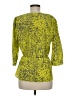 Yoana Baraschi 100% Polyester Green 3/4 Sleeve Blouse Size M - photo 2