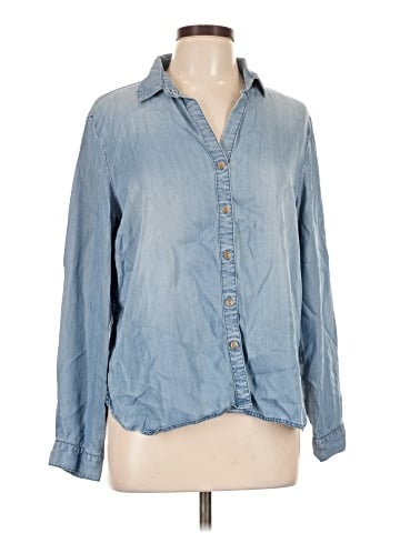 Velvet Heart 3/4 Sleeve Button-Down Shirt (view 1)