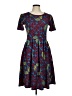Lularoe Print Blue Casual Dress Size M - photo 1