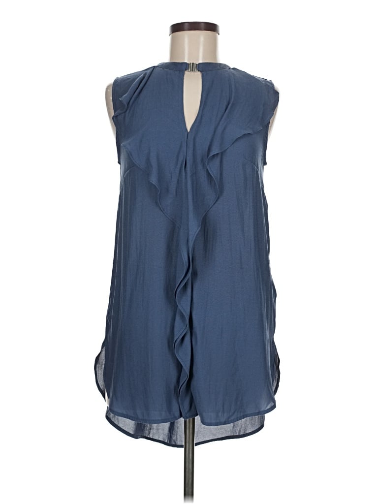 Pre-owned H&m Sleeveless Blouse In Blue
