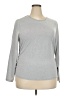 Shein Curve 100% Polyester Silver 3/4 Sleeve T-Shirt Size 3X - photo 1