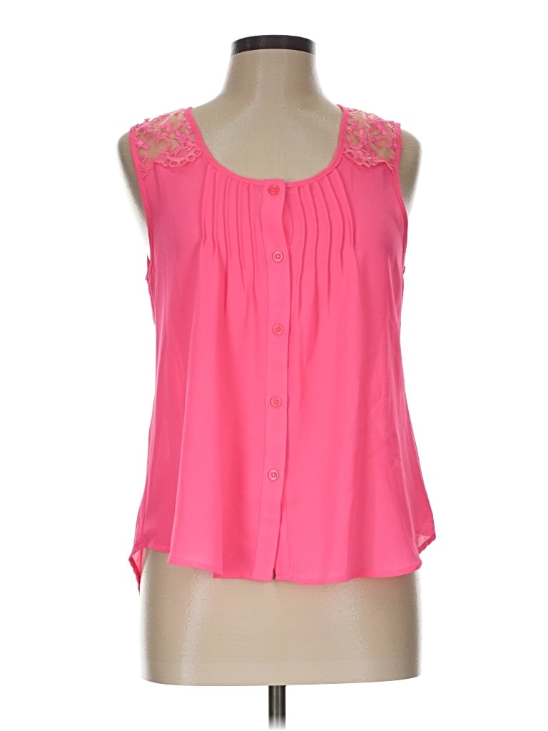 Pre-owned Mine Sleeveless Blouse In Pink