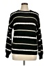 Unbranded 100% Acrylic Stripes Black Pullover Sweater Size XL - photo 1