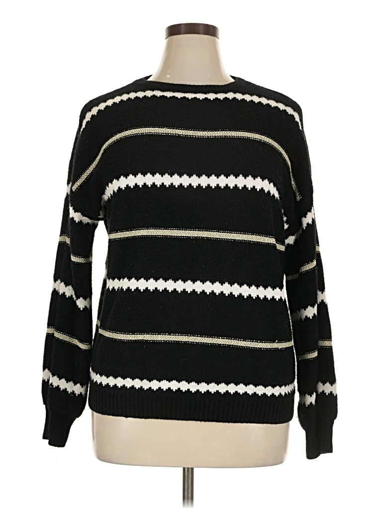 Pre-owned Unbranded Pullover Sweater In Black