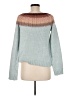 Alya 100% Acrylic Color Block Teal Pullover Sweater Size M - photo 2