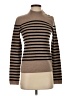 Aqua 100% Cashmere Stripes Brown Cashmere Pullover Sweater Size XS - photo 1