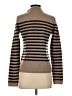 Aqua 100% Cashmere Stripes Brown Cashmere Pullover Sweater Size XS - photo 2
