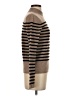 Aqua 100% Cashmere Stripes Brown Cashmere Pullover Sweater Size XS - photo 4