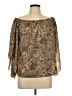 Shein 100% Polyester Brown 3/4 Sleeve Blouse Size 12 - photo 1
