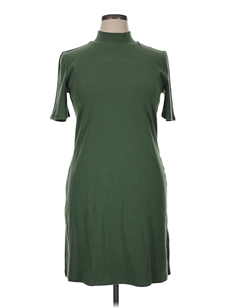 Pre-owned Lands' End Casual Dress In Green