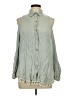 Umgee Green Sleeveless Button-Down Shirt Size L - photo 1