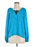 Love Sadie 100% Polyester Teal Long Sleeve Blouse Size M - photo 1