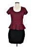 Takara Stripes Black Casual Dress Size 11 - photo 1