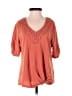 Fortune + Ivy Orange Short Sleeve Blouse Size S - photo 1