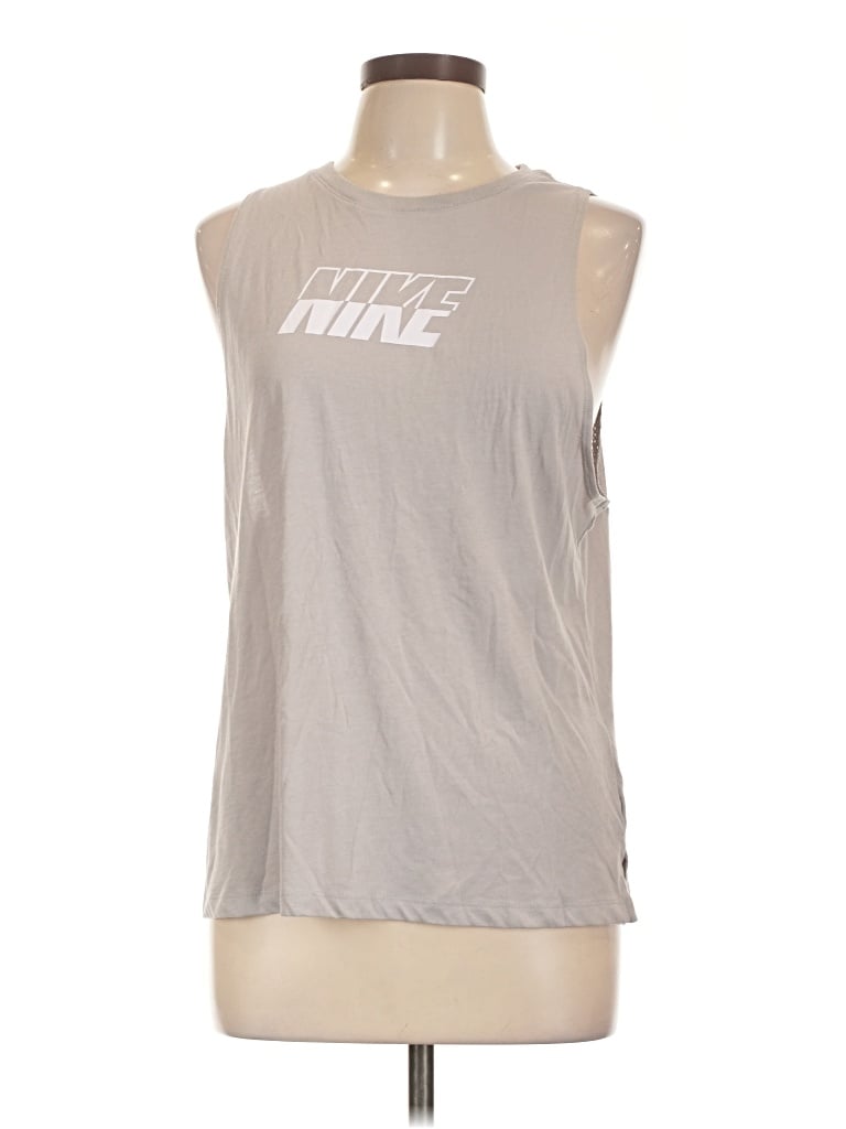 Pre-owned Nike Active Tank Top In Gray