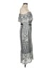Venus Silver Cocktail Dress Size 6 - photo 4