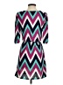 Sequin Hearts Chevron-herringbone Teal Casual Dress Size S - photo 2