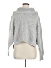 Sincerely Jules Metallic Gray Turtleneck Sweater Size M - photo 1