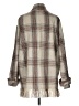 Aura Plaid Tan Gray Coat Size L - photo 2