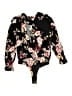 AFRM Floral Black Long Sleeve Blouse Size S - photo 1