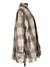 Aura Plaid Tan Gray Coat Size L - photo 4