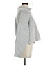 Sincerely Jules Metallic Gray Turtleneck Sweater Size M - photo 4