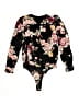 AFRM Floral Black Long Sleeve Blouse Size S - photo 2